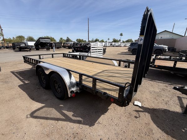 16x83 Tandem Axle, 7K GVWR, Channel Utility, ATV Ramps (NO BRAKES)