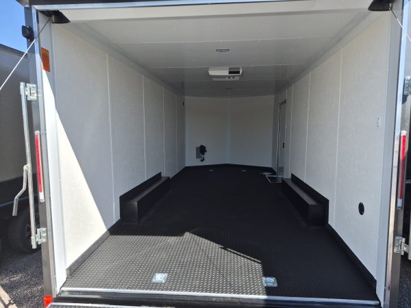 20x8.5 Jasper SE Car Hauler, 10K GVWR, A/C, Rubber Flooring, White Vinyl Walls/Ceiling, Ramp Door
