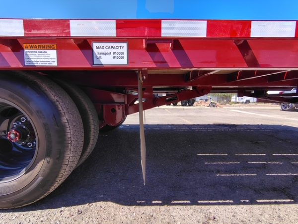 36X102" Gooseneck, Tandem Axle, 10FT Hydraulic Tail, Hyd. Jacks, 25,900 GVWR