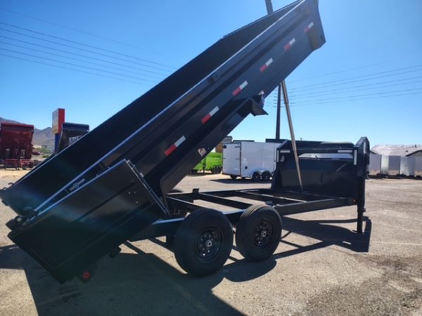 16x83 IronBull Gooseneck, Tandem Axle Dump, 15K GVWR, 24" Sides, Telescopic Cylinder