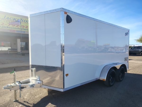 14x7 All Aluminum XLTP1 Enclosed, 7K GVWR, Limited Edition, Ramp Door