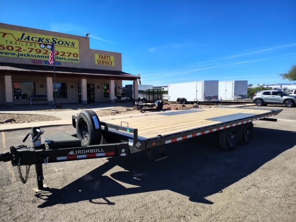 22x102" IronBull Tandem Axle, 14K GVWR, Deckover Tilt