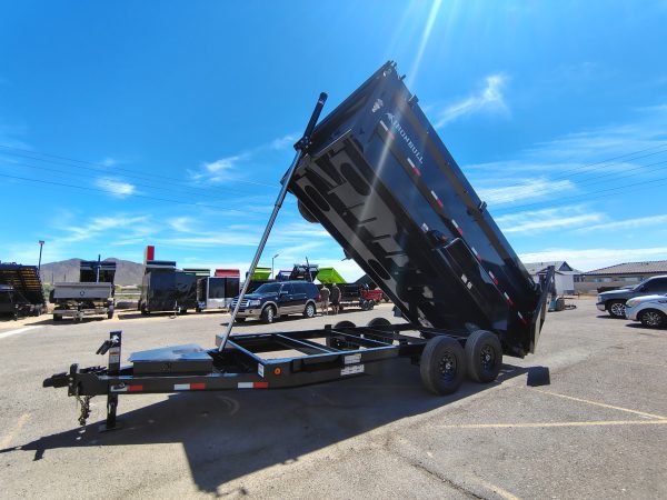 16x83 IronBull, Tandem Axle Dump, 15K GVWR, 48" Sides, Telescopic Cylinder, Solar Charger