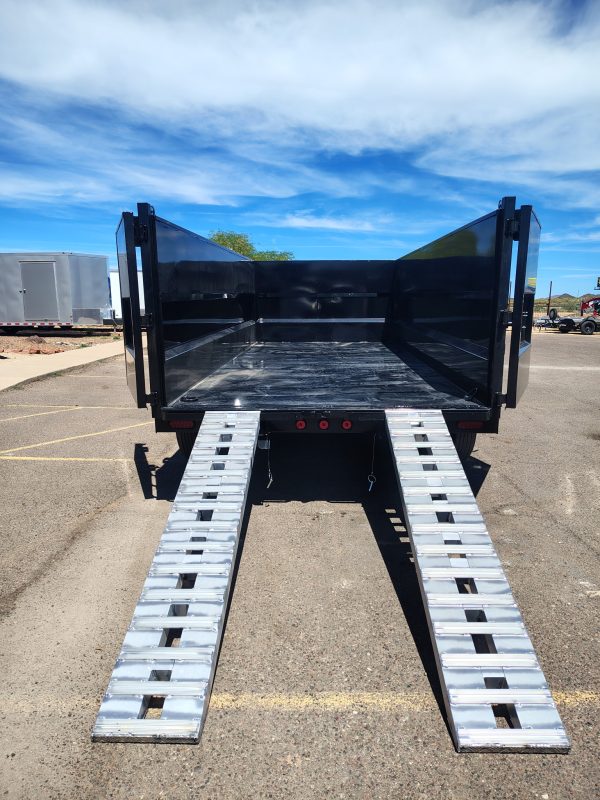16x83 IronBull, Tandem Axle Dump, 15K GVWR, 48" Sides, Telescopic Cylinder, Solar Charger