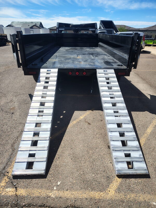 16x83 IronBull Gooseneck, Tandem Axle Dump, 15K GVWR, 24" Sides