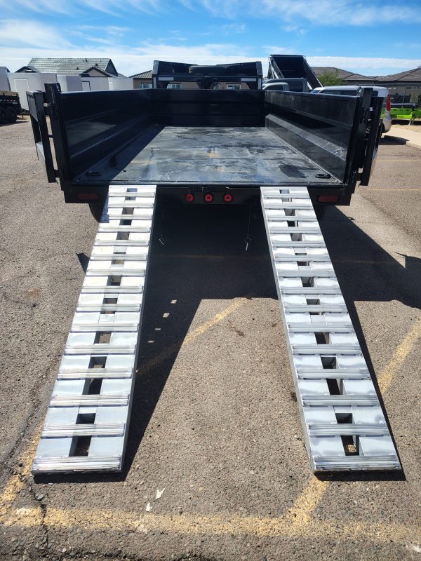 16x83 IronBull Gooseneck, Tandem Axle Dump, 15K GVWR, 24" Sides