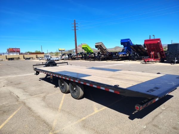 24x102" IronBull Tandem Axle, 14K GVWR, Deckover Tilt, Scissor UPG