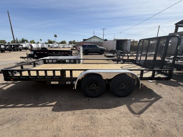 16x83 Tandem Axle, 7K GVWR, Channel Utility, ATV Ramps (NO BRAKES)