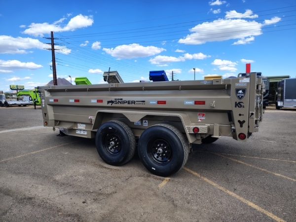 14x83 IronBull Tandem Axle Dump, 15K GVWR, Hyd. Jack, 14PLY, 24" Sides