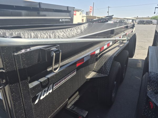 14x83 Tandem Axle, 15,400 GVWR, Low Pro Dump, 24" Sides, 14 Ply Tires