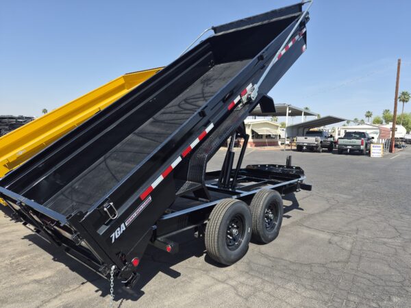 16x83 Tandem Axle, 15,400 GVWR, Low Pro Dump, 24" Sides, 14 Ply Tires