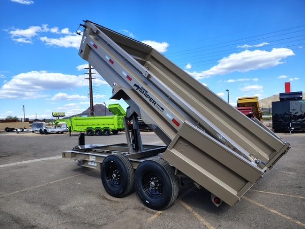 14x83 IronBull Tandem Axle Dump, 15K GVWR, Hyd. Jack, 14PLY, 24" Sides