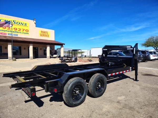16x83 Ironbull Gooseneck, Tandem Axle, Roll Off Chassis, 14K GVWR