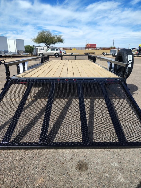 16x83 Tandem Axle, 7K GVWR, Channel Utility, ATV Ramps