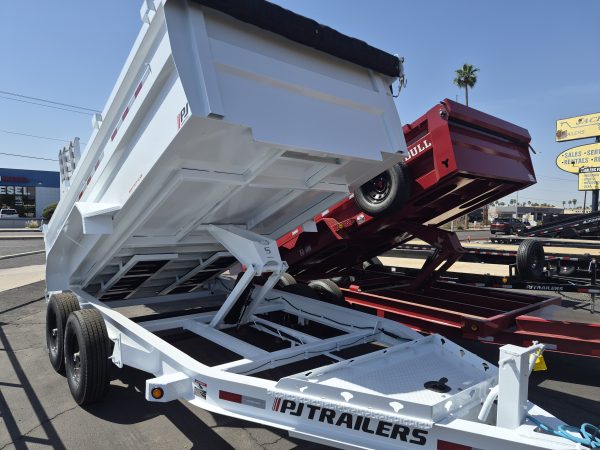 14x83 Tandem Axle, 15,400 GVWR, Low Pro High Side Dump, 36" Sides, 14 Ply Tires