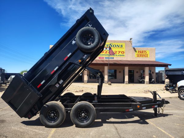 12x83 IronBull Tandem Axle Dump, 14K GVWR, 36" Sides, Solar Charger