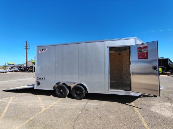 16x8.5 All Aluminum XLT-P Car Hauler, 7K GVWR, Ramp Door
