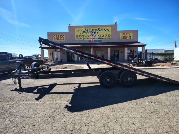 22x102" IronBull Tandem Axle, 14K GVWR, Deckover Tilt