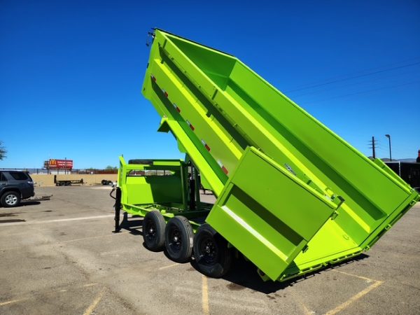 16x83 IronBull Gooseneck, Triple Axle Dump, 21K GVWR, 48" Sides