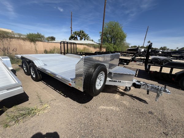 16x102 All Aluminum Wide Body, 10K GVWR, Heavy Tandem Axle, Electric Brake, Drive-Over-Fenders, Ramps, RTD (WB16H-TA-EL-DOF-R-RR-RTD)
