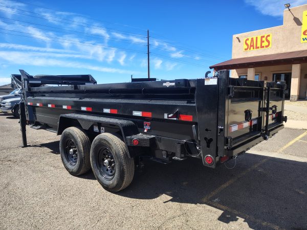 16x83 IronBull Gooseneck, Tandem Axle Dump, 15K GVWR, 24" Sides
