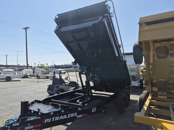16x83 Tandem Axle, 15,400 GVWR, Low Pro Dump, 24" Sides, 14 Ply Tires