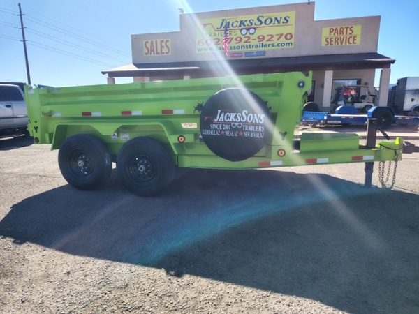 12x83 IronBull Tandem Axle Dump, 14K GVWR, 24" Sides