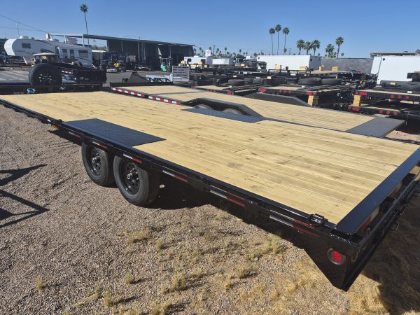 20x102" Tandem Axle Deckover, 10K GVWR, Slide In Ramps