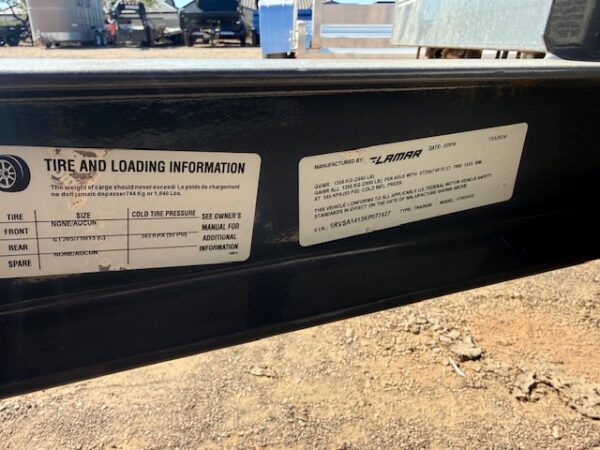 14x77 Single Axle, 3K GVWR, Ramp Gate