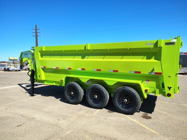 16x83 IronBull Gooseneck, Triple Axle Dump, 21K GVWR, 48" Sides