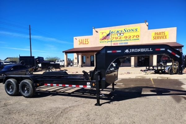 16x83 Ironbull Gooseneck, Tandem Axle, Roll Off Chassis, 14K GVWR