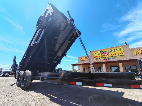 16x83 IronBull, Tandem Axle Dump, 15K GVWR, 48" Sides, Telescopic Cylinder, Solar Charger