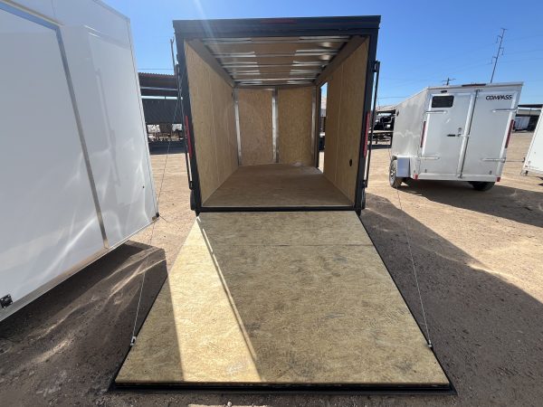 12x7 Indigo DLX, 7K GVWR, 6" Reduced Height, Ramp Door