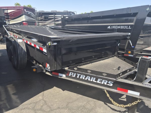 14x83 Tandem Axle, 15,400 GVWR, Low Pro Dump, 24" Sides, 14 Ply Tires