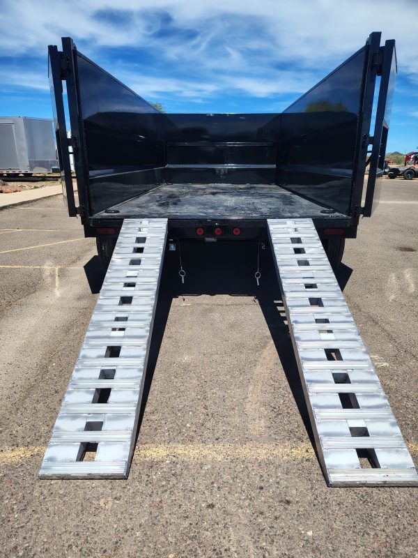 14x83 IronBull Gooseneck, Tandem Axle Dump, 15K GVWR, 48" Sides,  Telescopic Cylinder