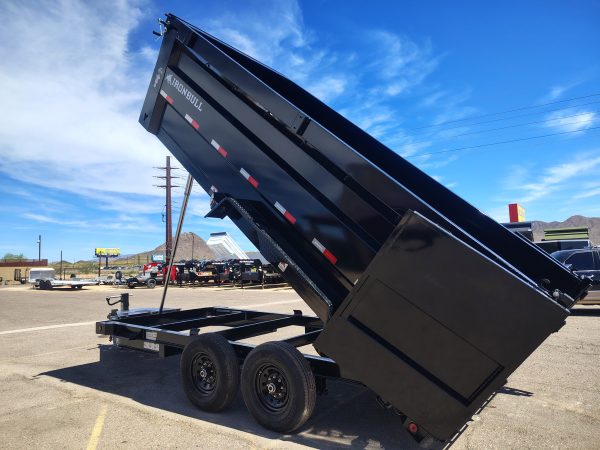 16x83 IronBull, Tandem Axle Dump, 15K GVWR, 48" Sides, Telescopic Cylinder, Solar Charger
