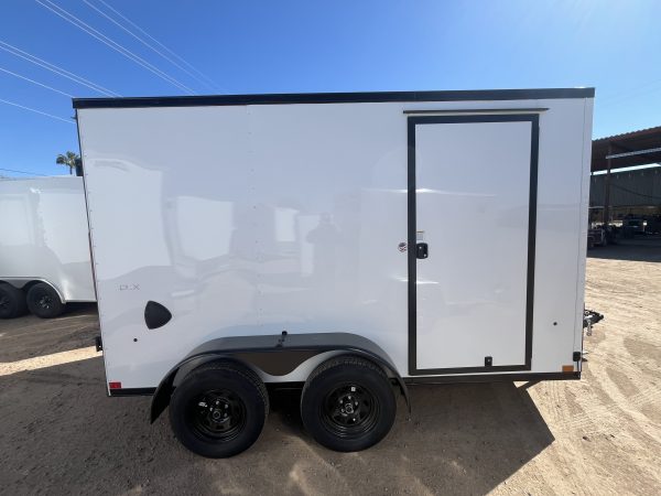 12x7 Indigo DLX, 7K GVWR, 6" Reduced Height, Ramp Door