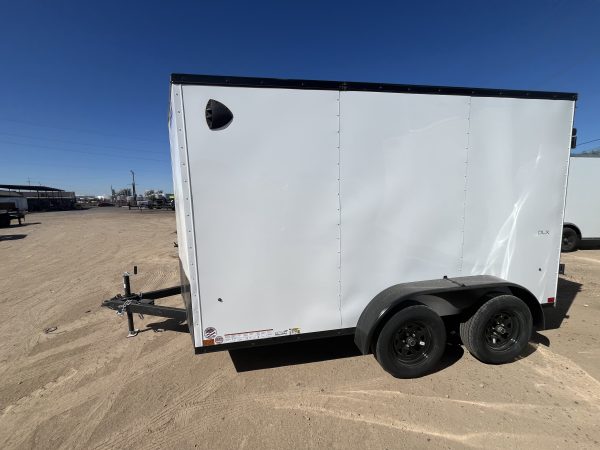 12x7 Indigo DLX, 7K GVWR, 6" Reduced Height, Ramp Door