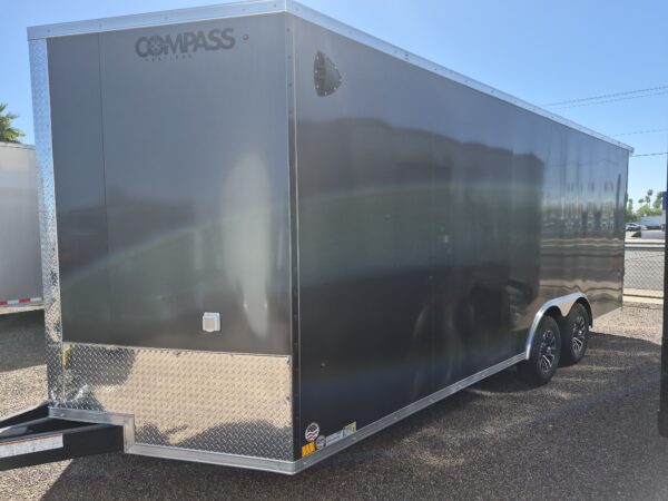 20x8.5 Jasper SE Car Hauler, 10K GVWR, A/C, Rubber Flooring, White Vinyl Walls/Ceiling, Ramp Door