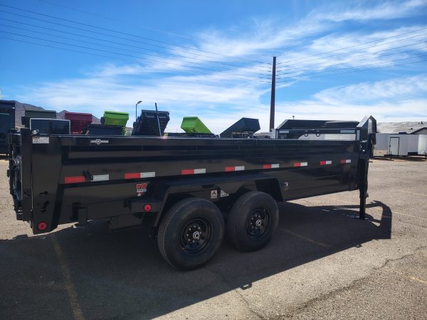 16x83 IronBull Gooseneck, Tandem Axle Dump, 15K GVWR, 24" Sides