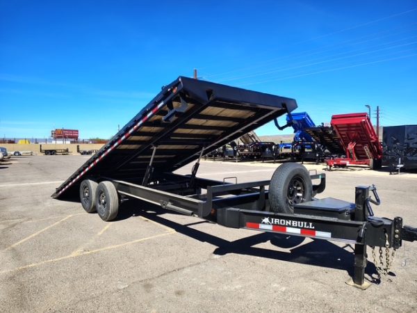 22x102" IronBull Tandem Axle, 14K GVWR, Deckover Tilt