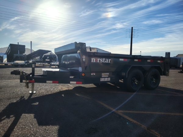 12x72 Norstar Tandem Axle Dump, 10K GVWR, 20" Sides