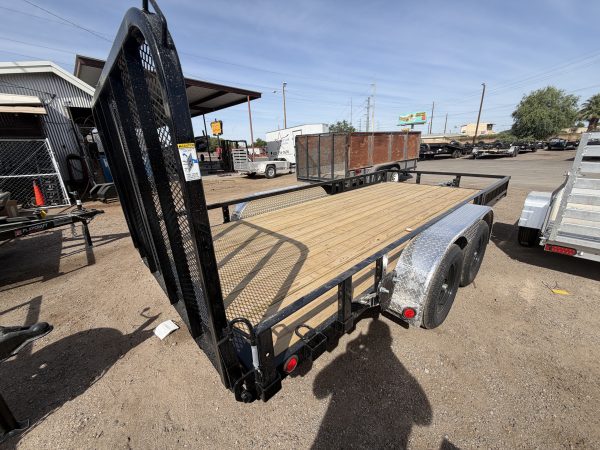 16x83 Tandem Axle, 7K GVWR, Channel Utility, ATV Ramps (NO BRAKES)