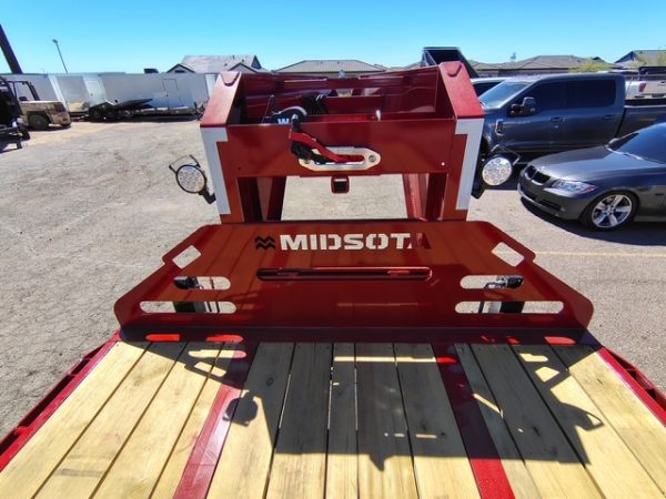 36X102" Gooseneck, Tandem Axle, 10FT Hydraulic Tail, Hyd. Jacks, 25,900 GVWR