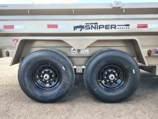 14x83 IronBull Tandem Axle Dump, 15K GVWR, Hyd. Jack, 14PLY, 24" Sides