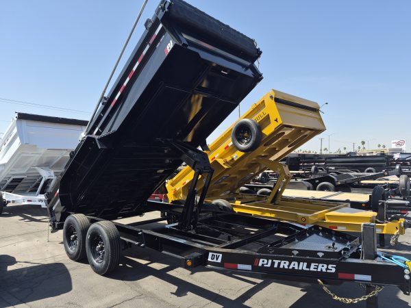 16x83 Tandem Axle, 15,400 GVWR, Low Pro Dump, 24" Sides, 14 Ply Tires