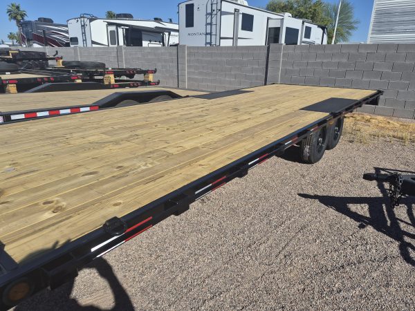 20x102" Tandem Axle Deckover, 10K GVWR, Slide In Ramps