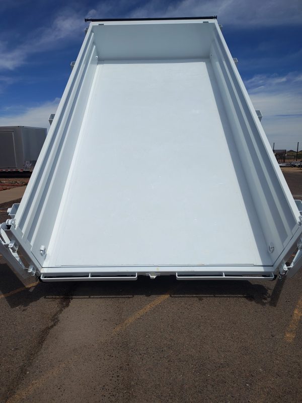 14x83 Tandem Axle, 15,400 GVWR, Low Pro Dump, 24" Sides, Solar Charger, Hydraulic Jack, 14 Ply Tires