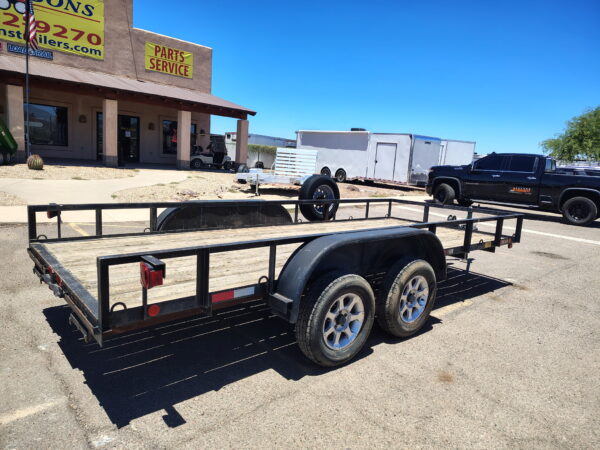 16x77 Tandem Axle Utility, 7K GVWR, Ramps