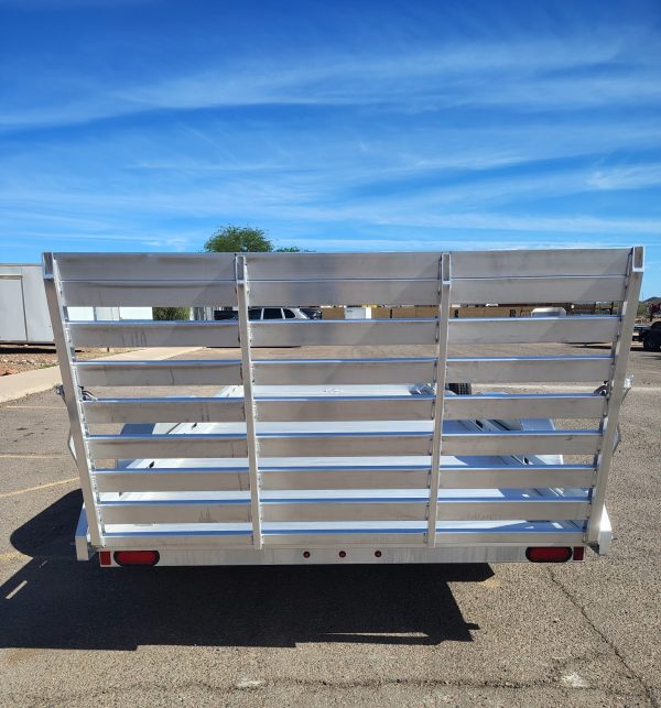 14x80 All Aluminum, 8.5K GVWR, Tandem Axle, Straight Tailgate (8014TA-EL-TG-RTD)
